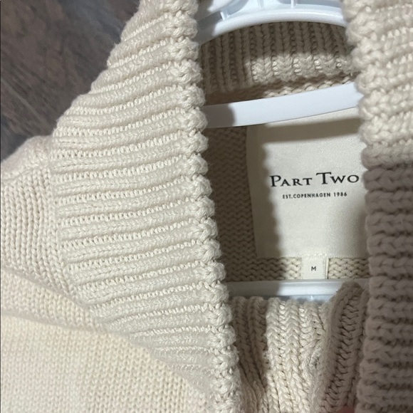 Part Two Cream Button-Up Cardigan - Picture 3 of 4